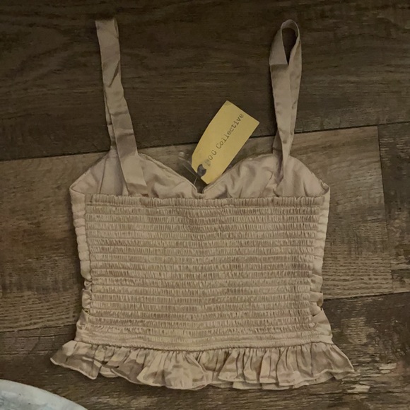 NWT B•O•G Collective Beautiful Tan Corset Type Tank Top - Picture 15 of 15